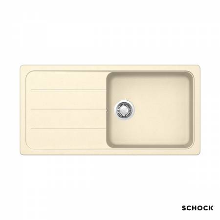 Νεροχύτης Κουζίνας Γρανίτη Element 100x50 Schock Cristalite Vanilla Granite