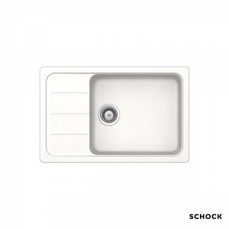 Νεροχύτης Κουζίνας Γρανίτη Element 78x50 Schock Cristalite SuperWhite Granite