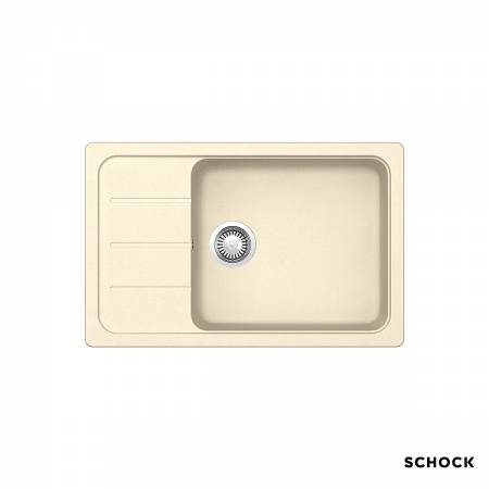 Νεροχύτης Κουζίνας Γρανίτη Element 78x50 Schock Cristalite Vanilla Granite