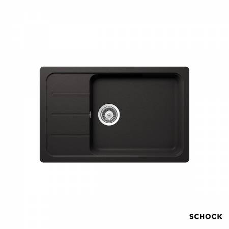 Νεροχύτης Κουζίνας Γρανίτη Element 78x50 Schock Cristalite Nero Granite