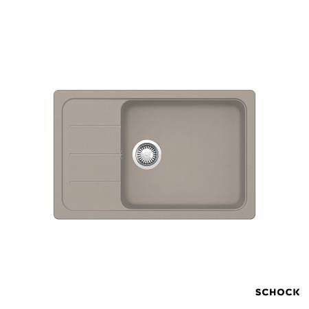 Νεροχύτης Κουζίνας Γρανίτη Element 78x50 Schock Cristalite Concrete Granite