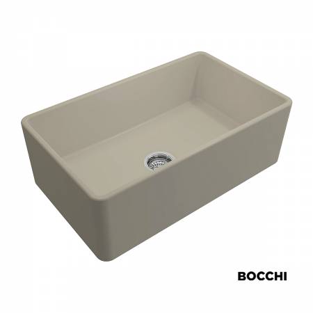 Νεροχύτης Κουζίνας Πορσελάνης Επικαθήμενος 76x46 Bocchi Cashmere Matt