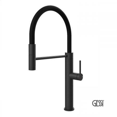 Μπαταρία Νεροχύτη Κουζίνας Cesello Gessi Black Matt