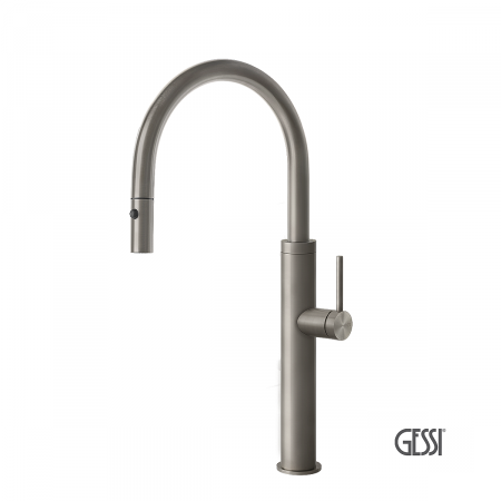 Μπαταρία Νεροχύτη Κουζίνας Gessi Inox316 steel Brushed