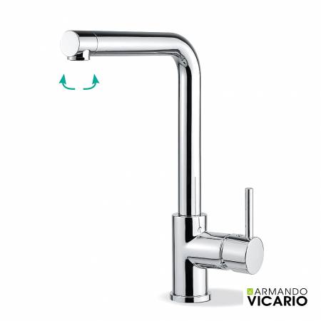 Μπαταρία Νεροχύτη Κουζίνας Fluo Chrome