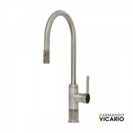 Μπαταρία Νεροχύτη Κουζίνας Lumiere Vicario Inox Finish