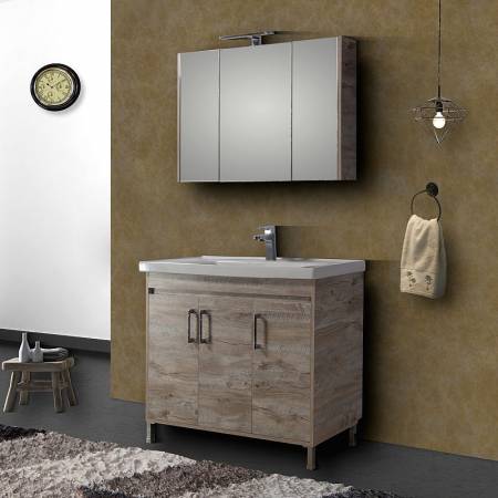ΕΠΙΠΛΟ ΜΠΑΝΙΟΥ ΣΕΤ SAVINA NATURAL OAK 100
