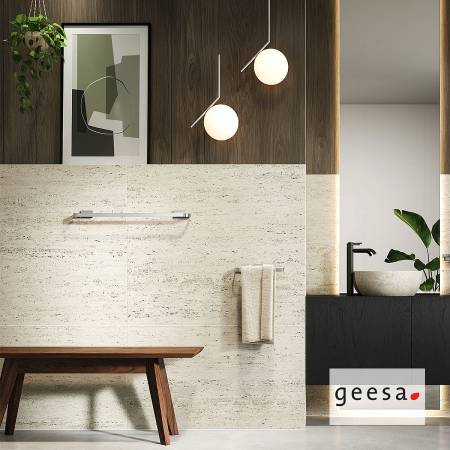 Πετσετοκρεμάστρα Σταθερή Μονή 60cm της σειράς CRAFT GEESA Inox Chrome