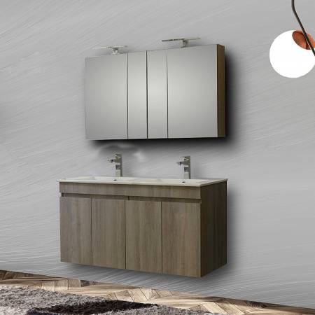 ΕΠΙΠΛΟ ΜΠΑΝΙΟΥ ΣΕΤ OMEGA GREY OAK 120