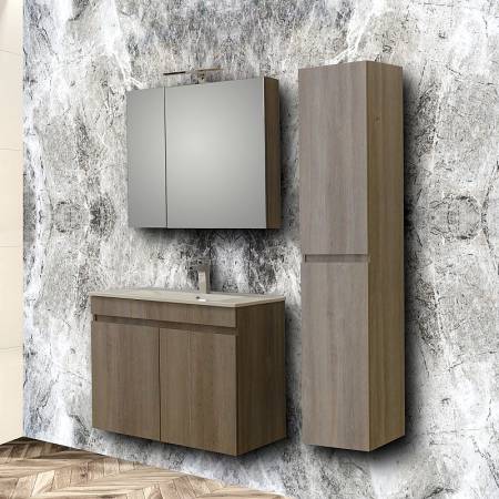 ΕΠΙΠΛΟ ΜΠΑΝΙΟΥ ΣΕΤ OMEGA GREY OAK 75
