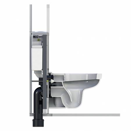 Επίτοιχο Καζανάκι εντοιχισμού χαμηλού ύψους Short h.78εκ. για κρεμαστή λεκάνη, WISA (8050452926G ),