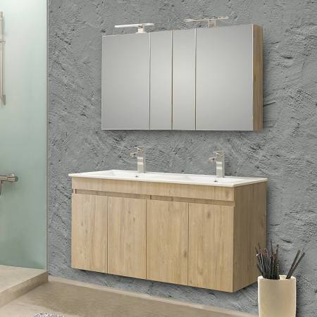 ΕΠΙΠΛΟ ΜΠΑΝΙΟΥ ΣΕΤ OMEGA BEIGE OAK 120