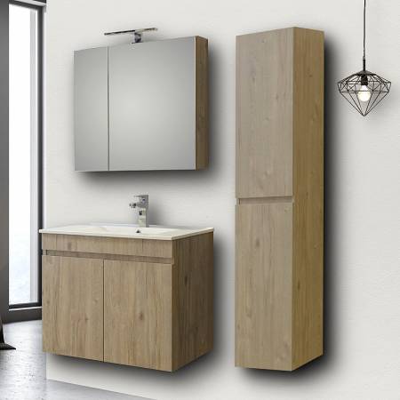 ΕΠΙΠΛΟ ΜΠΑΝΙΟΥ ΣΕΤ OMEGA BEIGE OAK 75