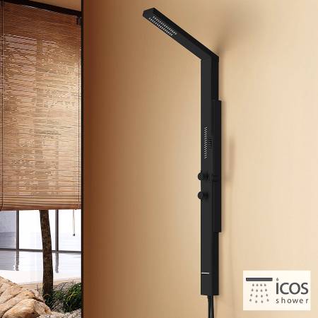 ΣΤΗΛΗ ΝΤΟΥΖ FINA ICOS ΥΨΟΣ 140 εκ. BLACK MATT