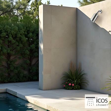 ΚΕΦΑΛΗ ΝΤΟΥΖ ΕΠΙΤΟΙΧΗ ICOS 316 BRUSHED INOX