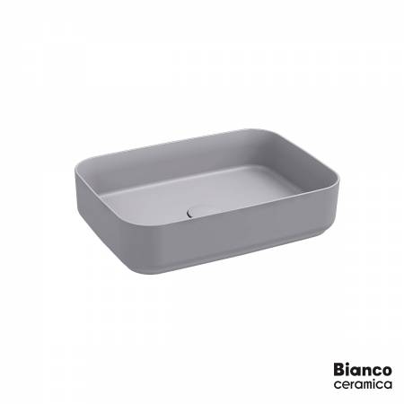 Νιπτήρας Πορσελάνης 50x36 Bianco Ceramica Stone Grey