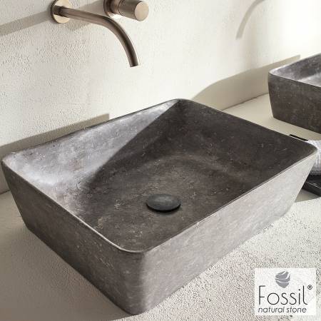 Νιπτήρας Μαρμάρινος  Jade 50x38 h.14 Fossil Grey