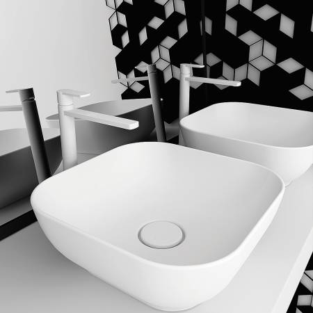 Olympia Trend Square 02 - White matt