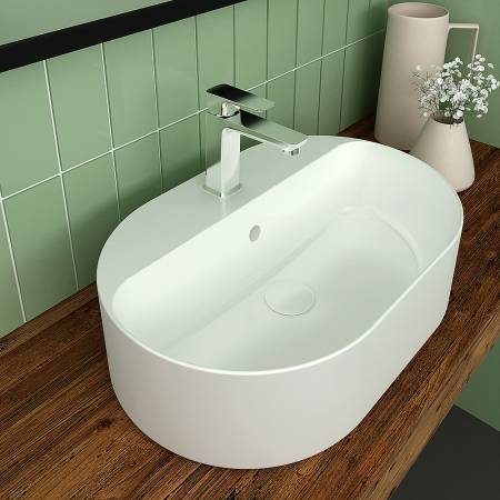 Olympia Open Oval 02 - Νιπτήρας Επικαθήμενος