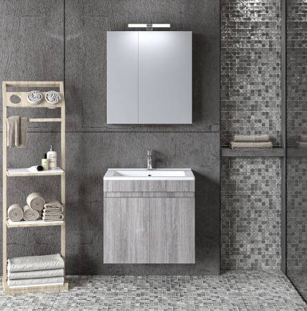 ΣΕΤ ΕΠΙΠΛΟΥ OMEGA 65cm NEW χρ. GREY OAK 9SOM065GONW