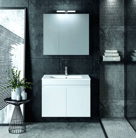 Σετ Έπιπλο Μπάνιου OMEGA Λευκό GLOSS 75 9SOM075GL0 Πάγκο 72x44x60