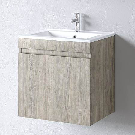 Πάγκος OMEGA BEIGE OAK 60 S3BOM060BO0 57x44x60, Νιπτήρας 60x45