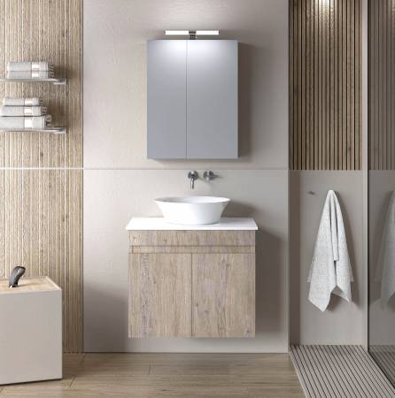 ΣΕΤ ΕΠΙΠΛΟΥ OMEGA TOP 60cm χρ. BEIGE OAK  9SOMT060BO