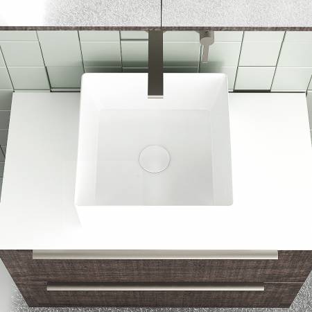 Orabella Solid Surface 80 - Κρεμαστό Έπιπλο Μπάνιου για επικαθήμενο νιπτήρα