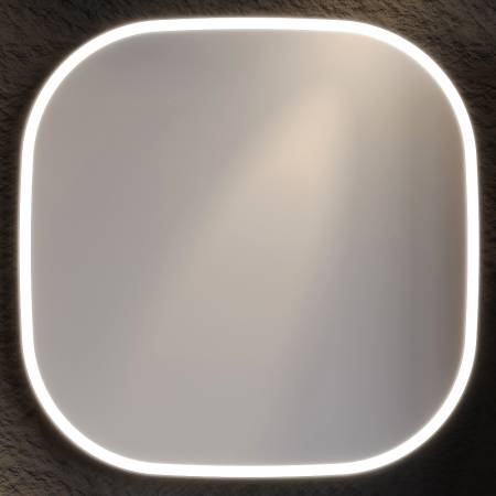 Καθρέφτης LED ENZA  80cm Ανθρακί MDF 18mm Λάκα με περιμετρικό φωτισμό και αισθητήρα 3MENZ080ANTM