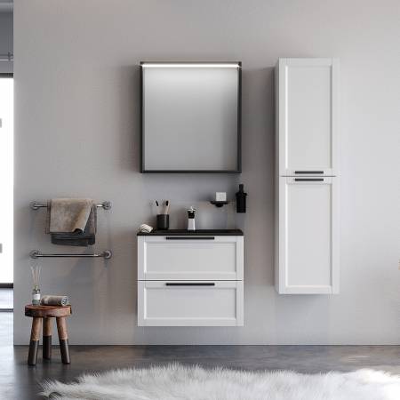 Πάγκος LAGUNA Λευκό MDF 18mm Λάκα 60 S3BLAG060WHM 61x46.50x52cm