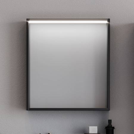 Καθρέφτης LED LAGUNA 60cm χρ. ΜΑΥΡΟ 3MLAG060WHM