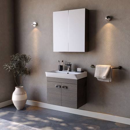 Πάγκος NEON Ανθρακί MDF 18mm 60 S3BNEON060AN 60x41x55.5cm