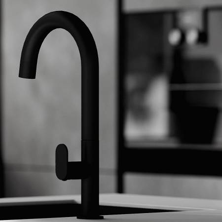 Orabella Oval Black matt - Μπαταρία Κουζίνας