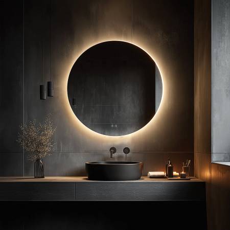 Orabella Καθρέπτης LED στρόγγυλος - Φ30/40 με λειτουργεία anti-fog