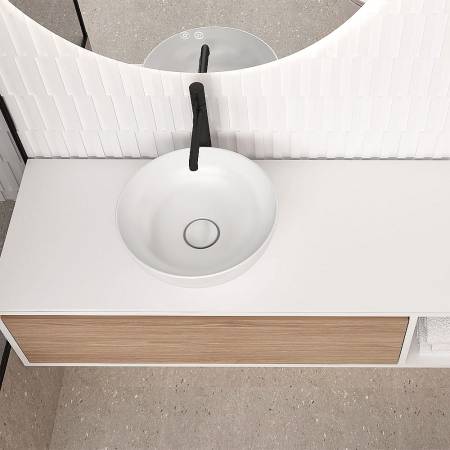 Orabella Drawer with shelf 140 - Κρεμαστό Έπιπλο Μπάνιου