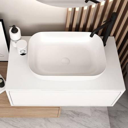 Orabella Drawer asymmetrical 80 - Κρεμαστό Έπιπλο Μπάνιου