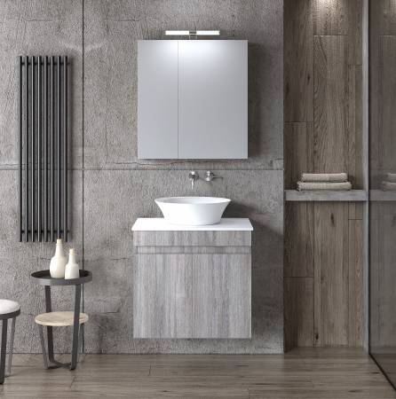 ΣΕΤ ΕΠΙΠΛΟΥ OMEGA TOP 75cm χρ.GREY OAK 9SOMT075GO