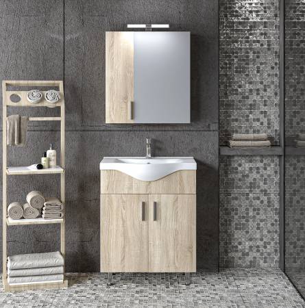 Σετ Έπιπλο Μπάνιου SIENA SONOMA 65 9SSI065SN0W