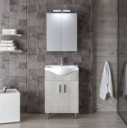 Σετ Έπιπλο Μπάνιου SIENA HARMONY NEW 55 9SSI055HN0W Πάγκο 51x34x83cm