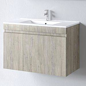 Σετ Έπιπλο Μπάνιου OMEGA BEIGE OAK 90 9SOM090BO0W Πάγκο 87x44x60