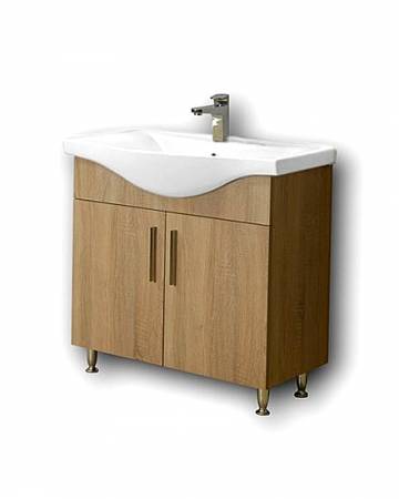 Σετ Έπιπλο Μπάνιου SIENA SONOMA 90 9SSI090SN0W Πάγκο 90x34x83cm