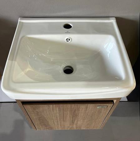 Σετ Πάγκου REA 40 cm. Κόντρα Πλακέ Θαλάσσης (Plywood) χρ.CAPUCCINO κωδ. S3BREA040CAP